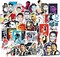 50 Pcs Vinyl Sticker of Ronaldo for Soccer Lovers Waterproof Stickers Bomb for Wall,(Neymar)